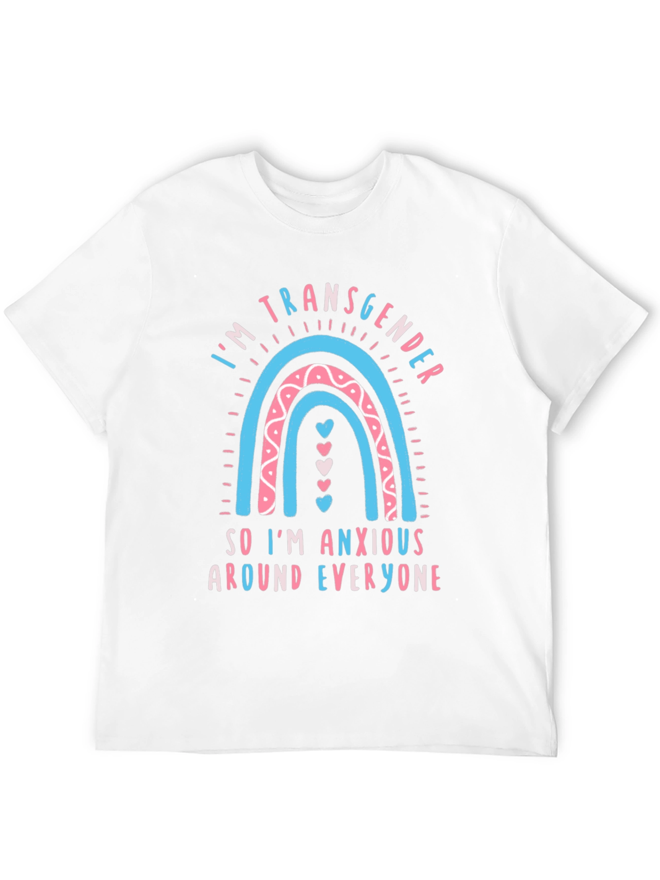 Transgender Rainbow Anxiety Tee