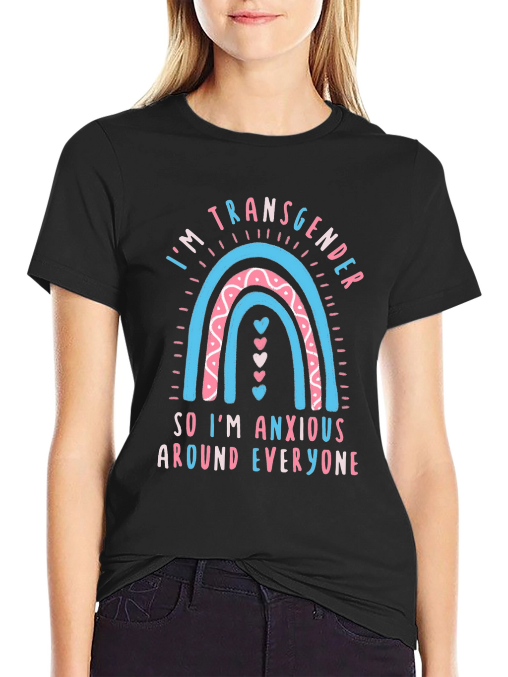 Transgender Rainbow Anxiety Tee