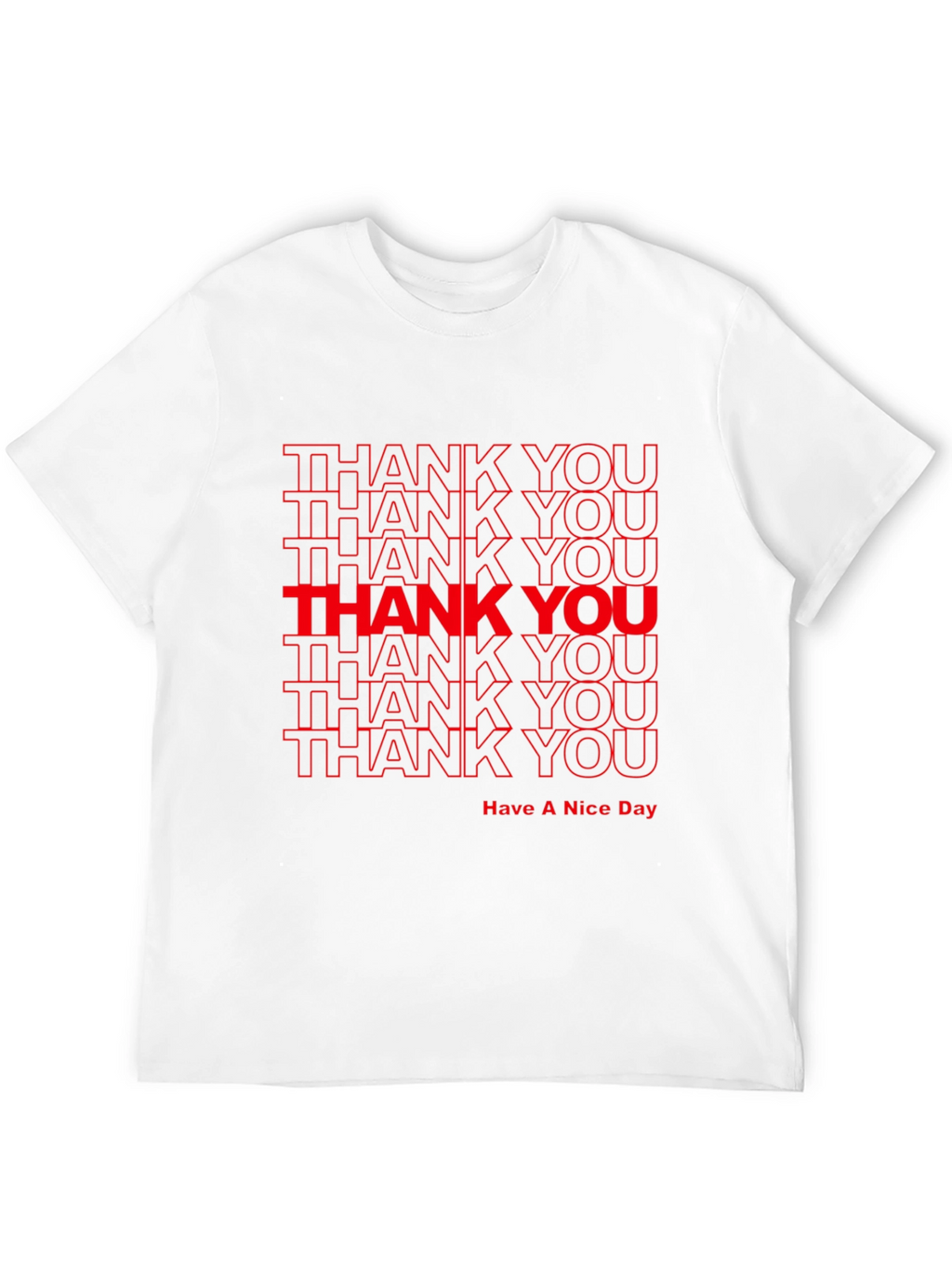 Thank You Graphic Print T-Shirt