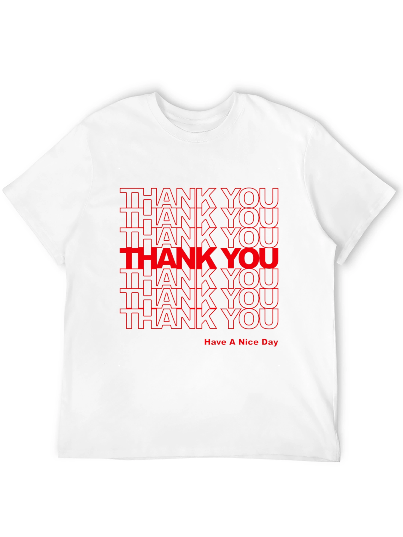 Thank You Graphic Print T-Shirt
