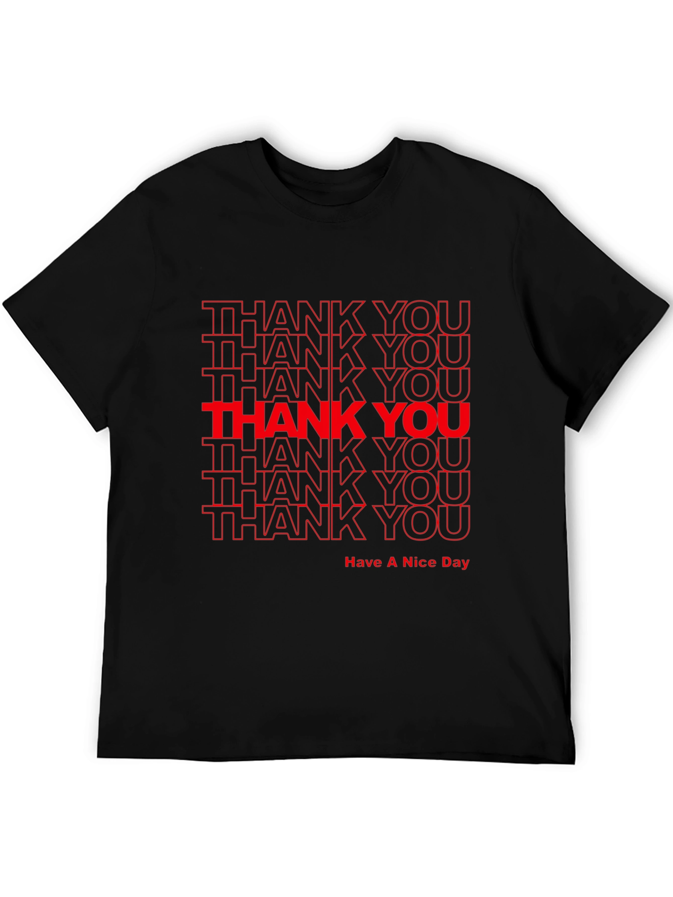 Thank You Graphic Print T-Shirt