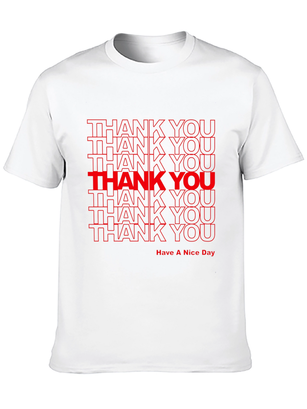 Thank You Graphic Print T-Shirt