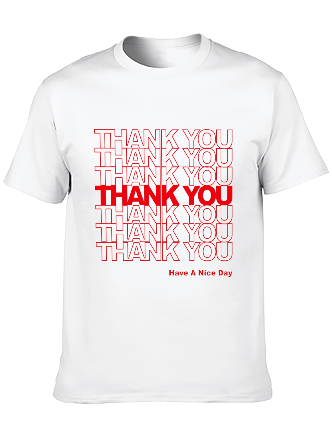 Thank You Graphic Print T-Shirt