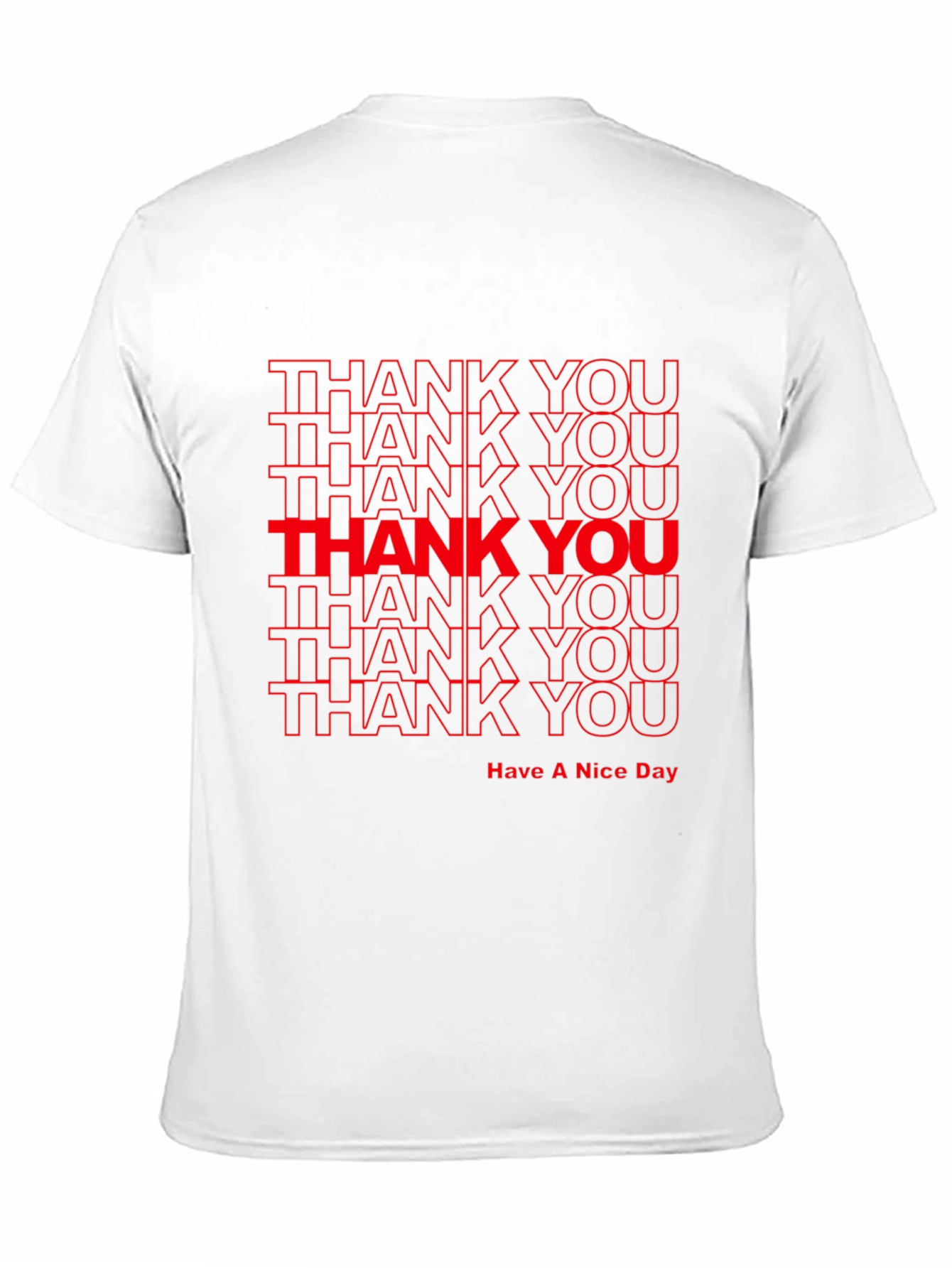 Thank You Graphic Print T-Shirt