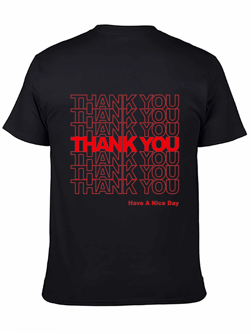 Thank You Graphic Print T-Shirt