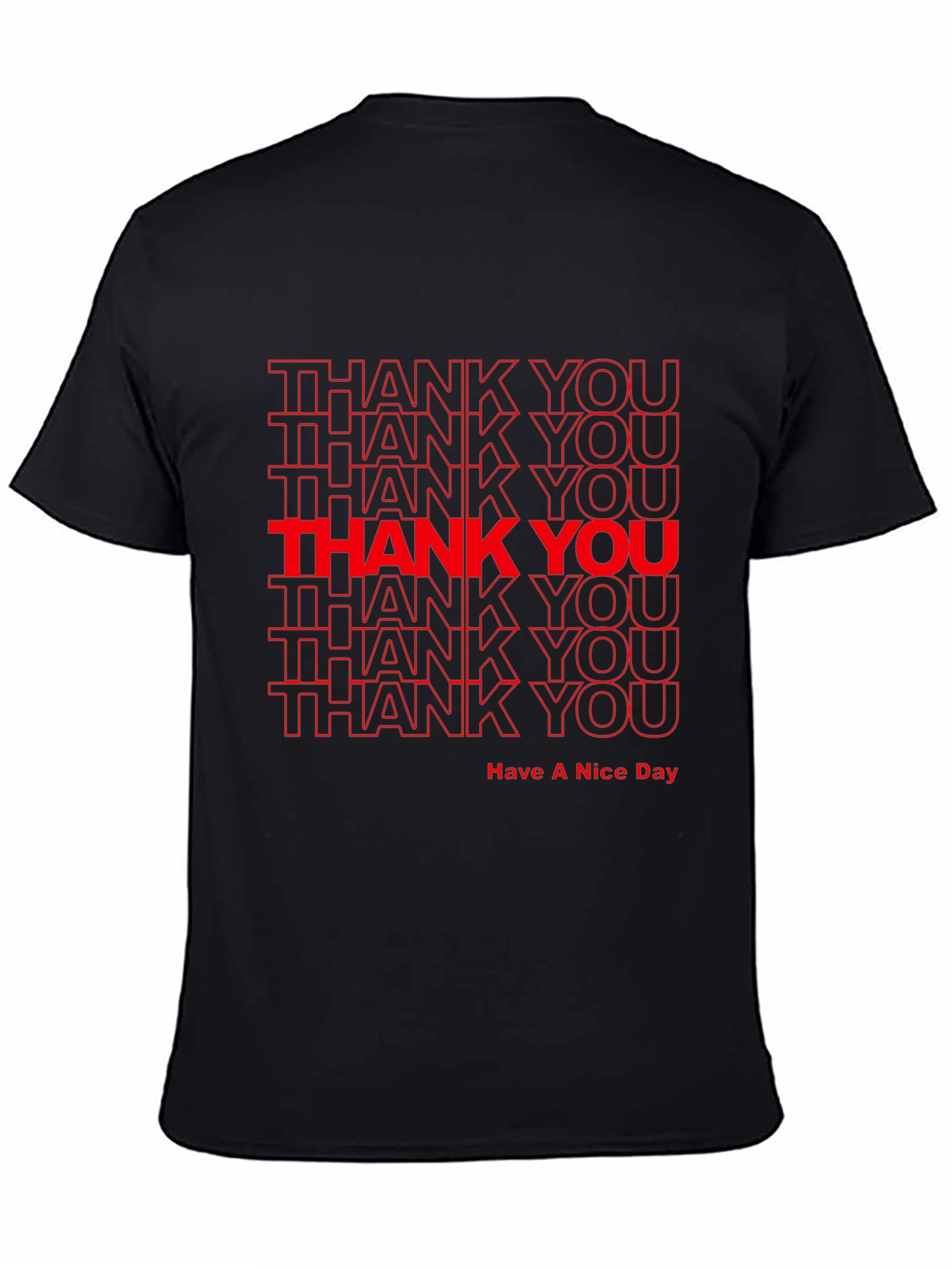 Thank You Graphic Print T-Shirt
