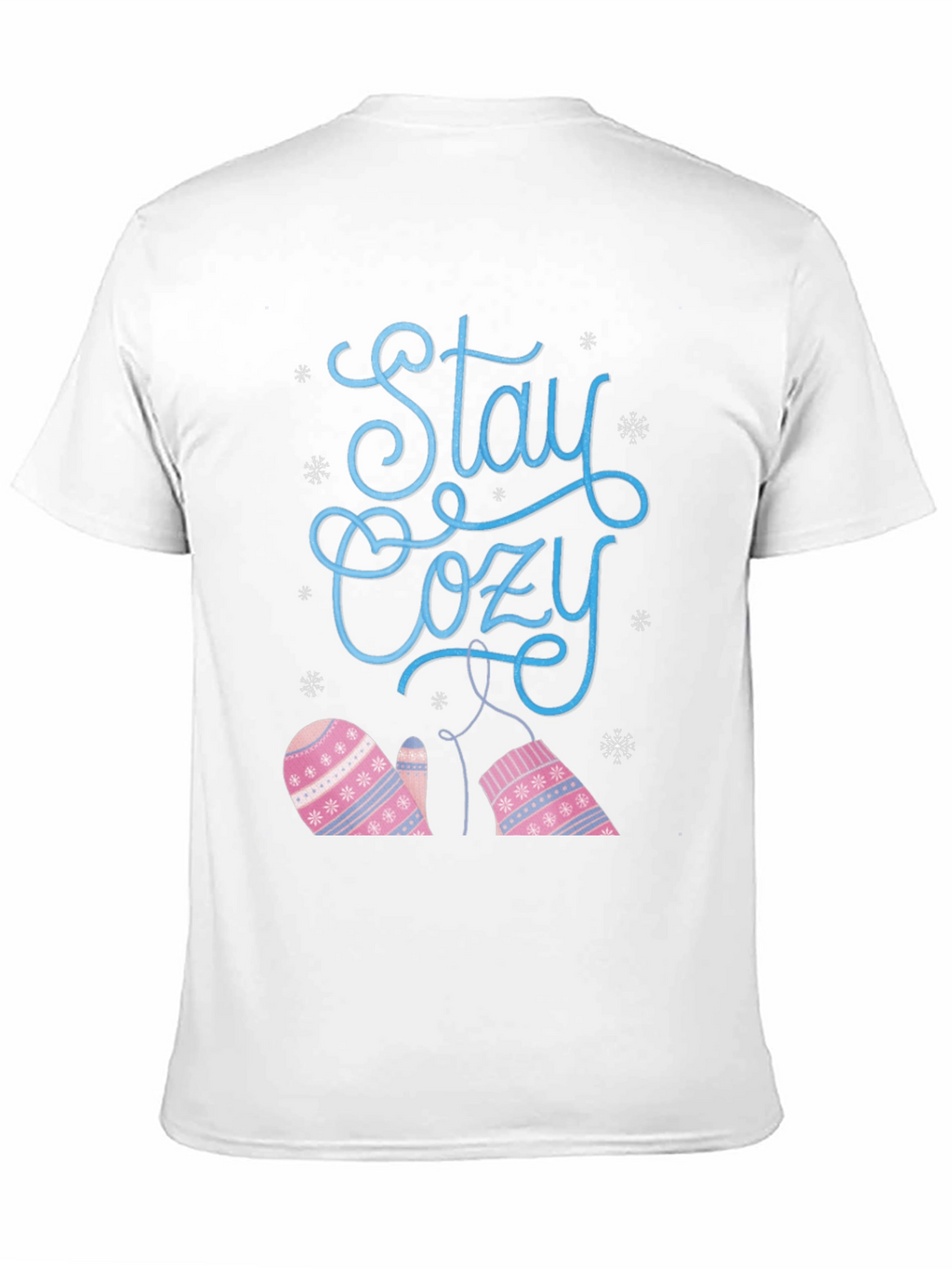 Stay Cozy Winter Mittens Graphic T-Shirt