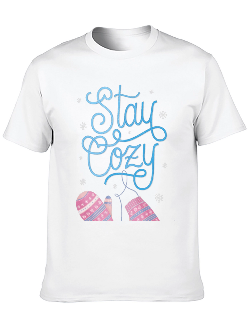 Stay Cozy Winter Mittens Graphic T-Shirt