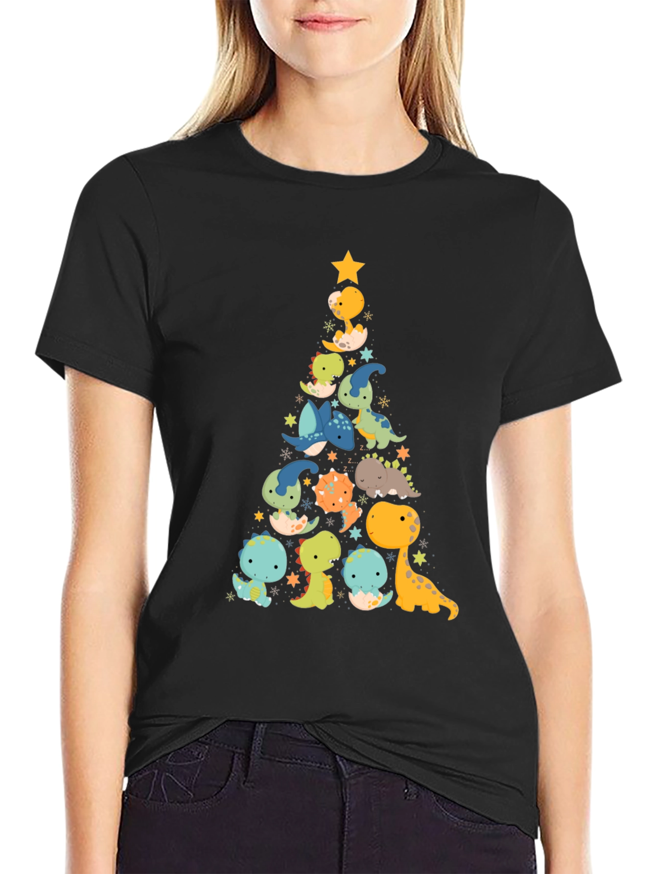 Dino Christmas Tree T-Shirt