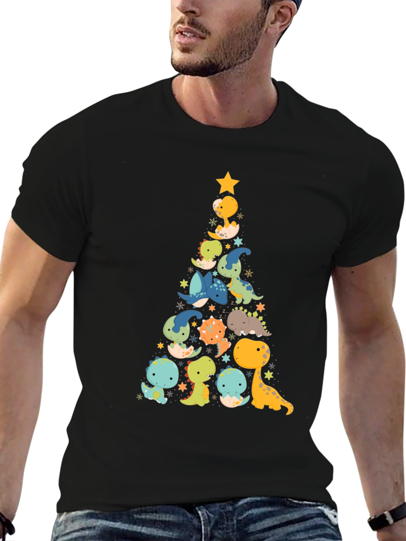 Dino Christmas Tree T-Shirt