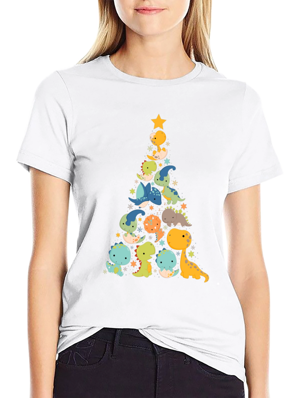 Dino Christmas Tree T-Shirt