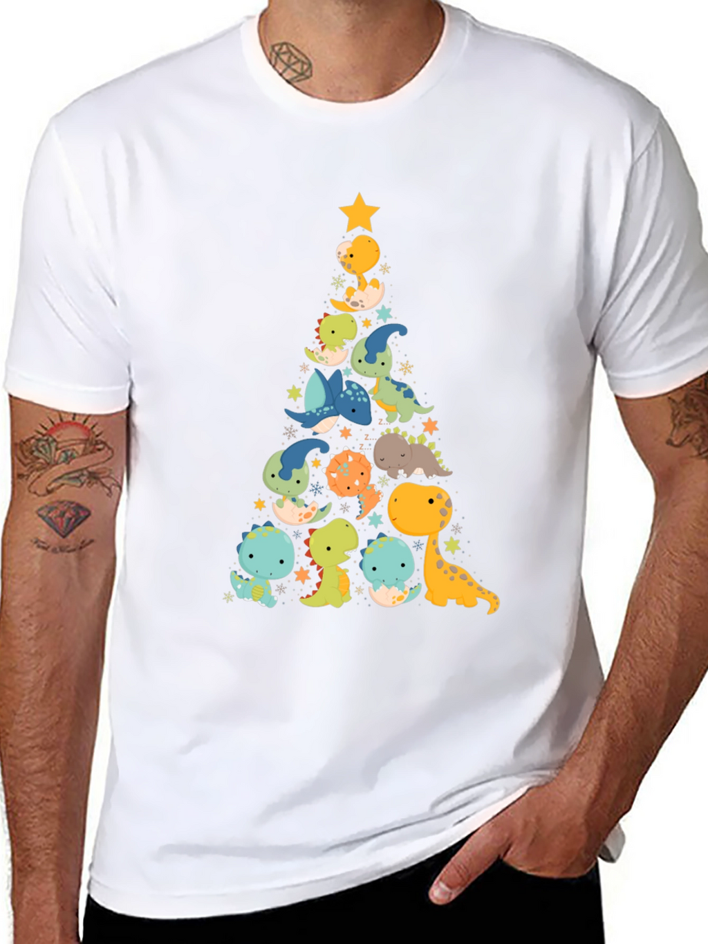 Dino Christmas Tree T-Shirt