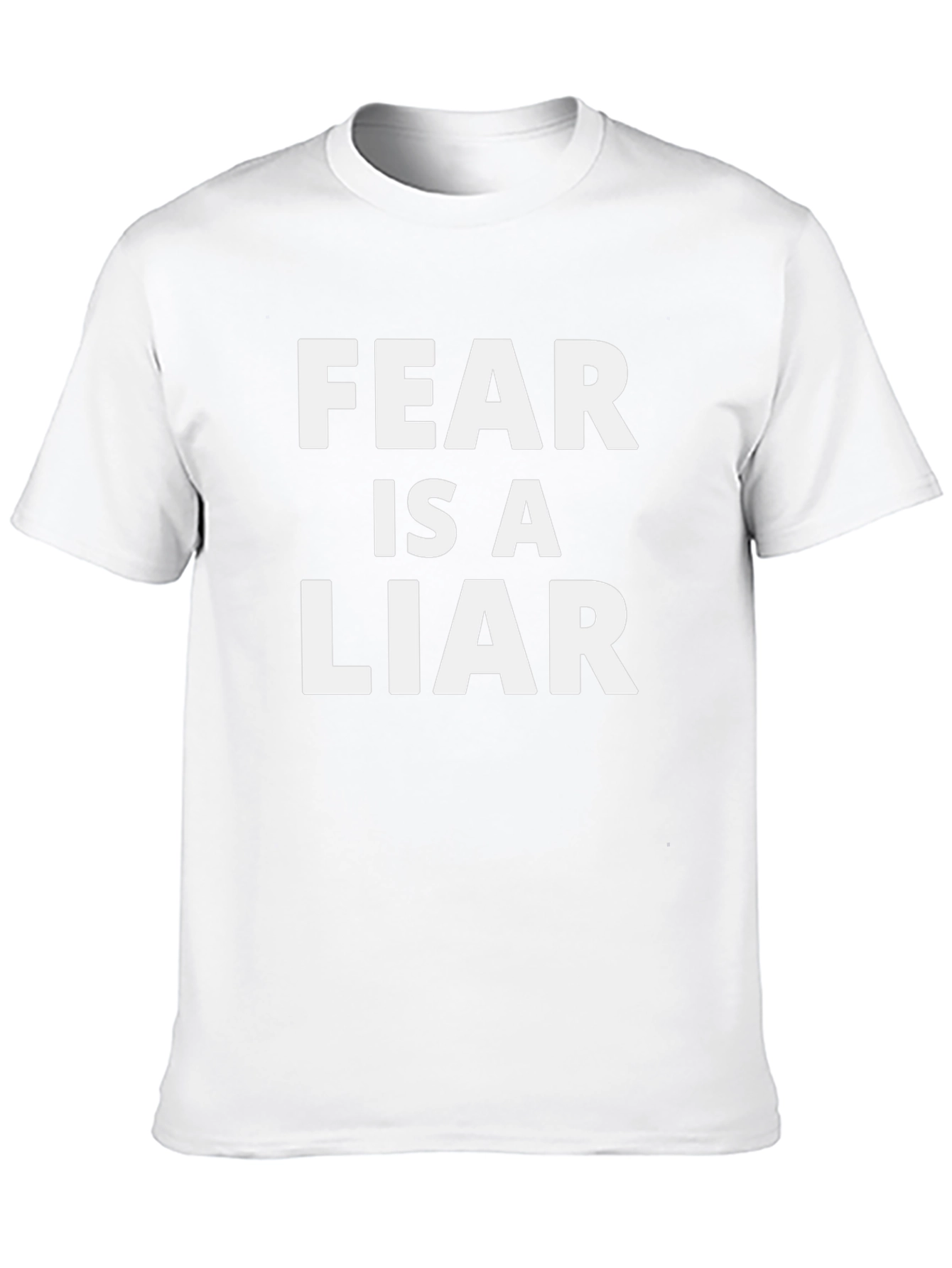 Fear is a Liar Black Graphic T-Shirt