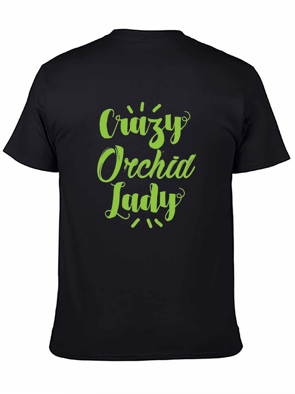 Crazy Orchid Lady T-Shirt - Black Graphic Tee