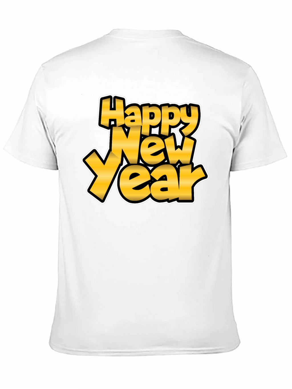 Happy New Year Graphic Tee - Black
