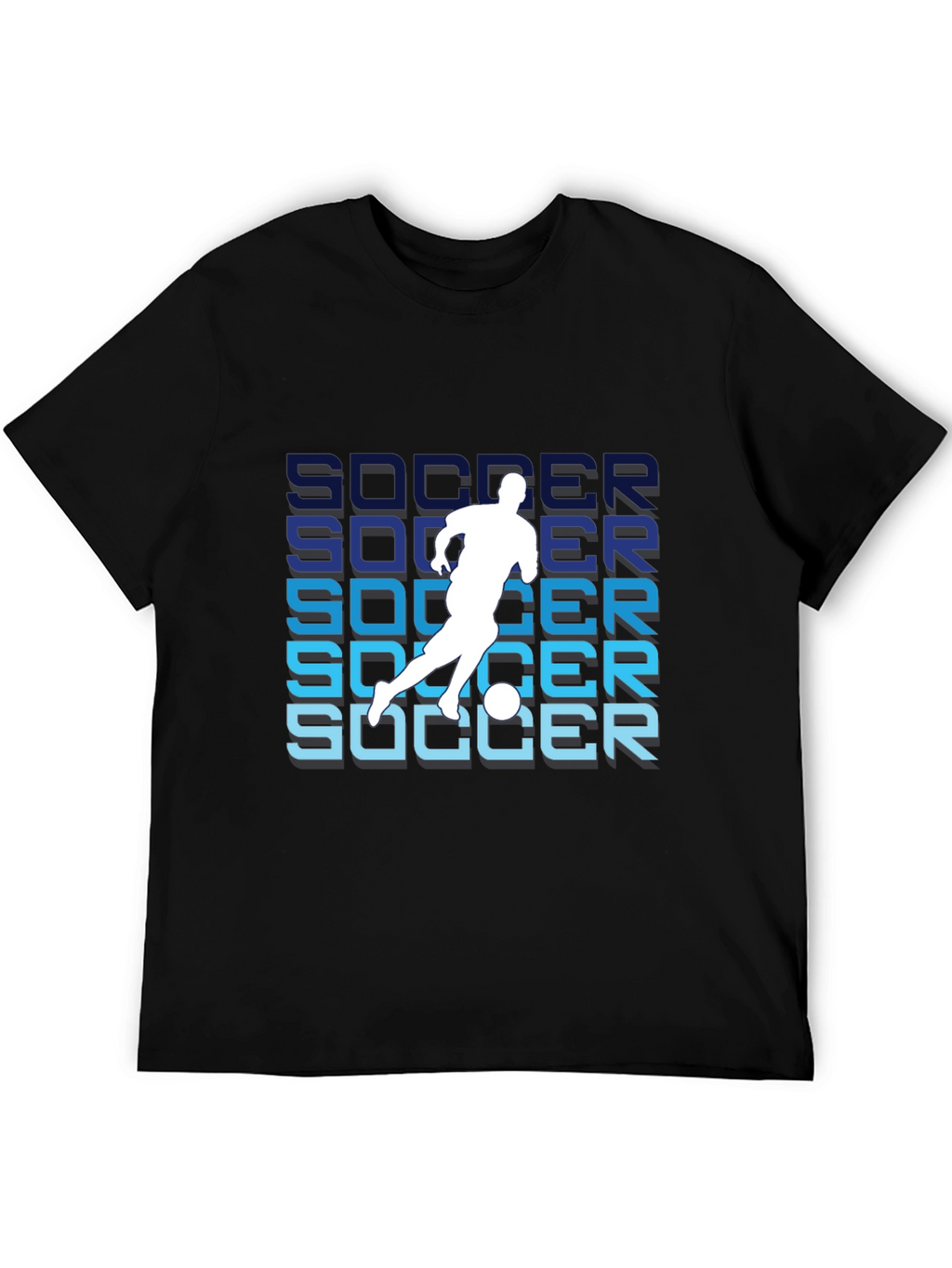 Soccer Graphic Black T-Shirt