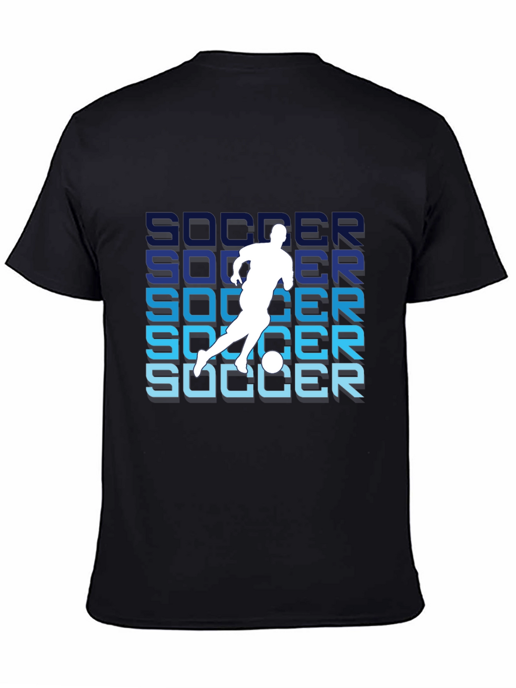Soccer Graphic Black T-Shirt