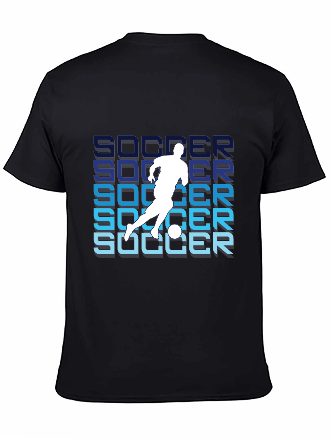 Soccer Graphic Black T-Shirt