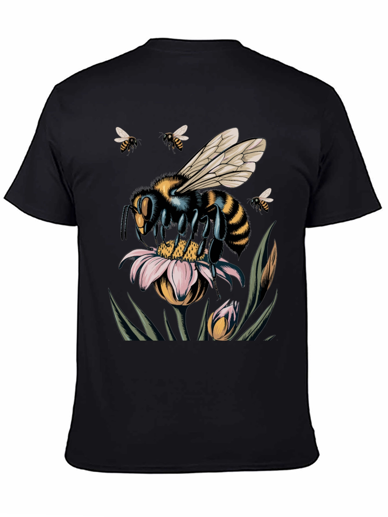 Bee on Flower Graphic T-Shirt