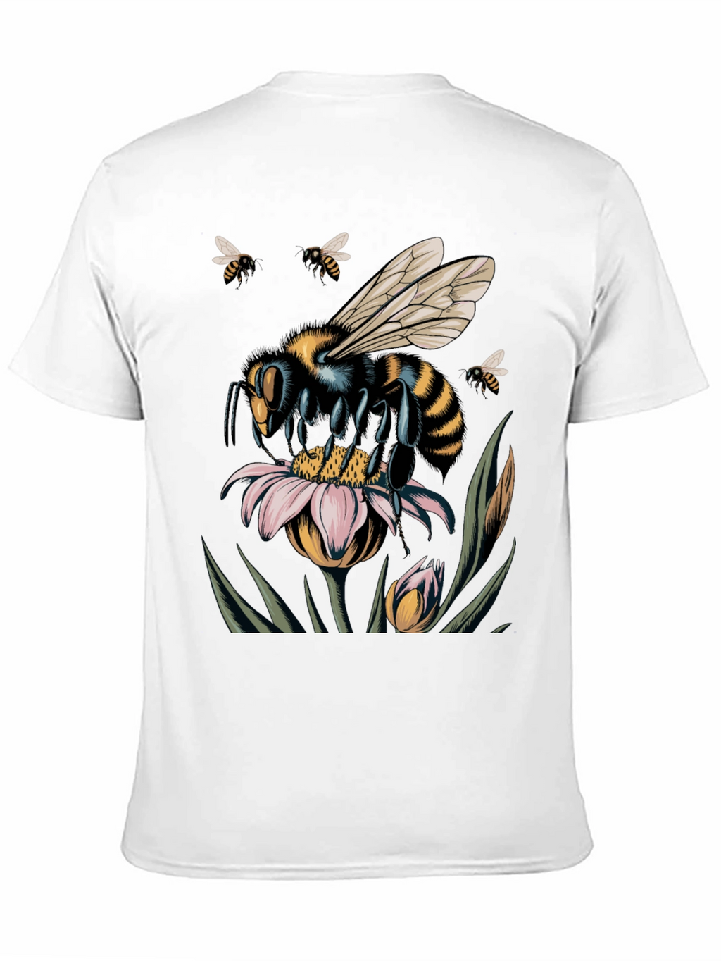 Bee on Flower Graphic T-Shirt