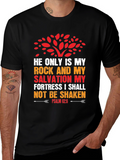 Faith-Based T-Shirt: Psalm 62:6 Graphic Tee