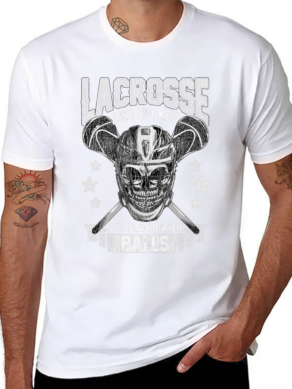 Lacrosse vs Hockey Funny T-Shirt