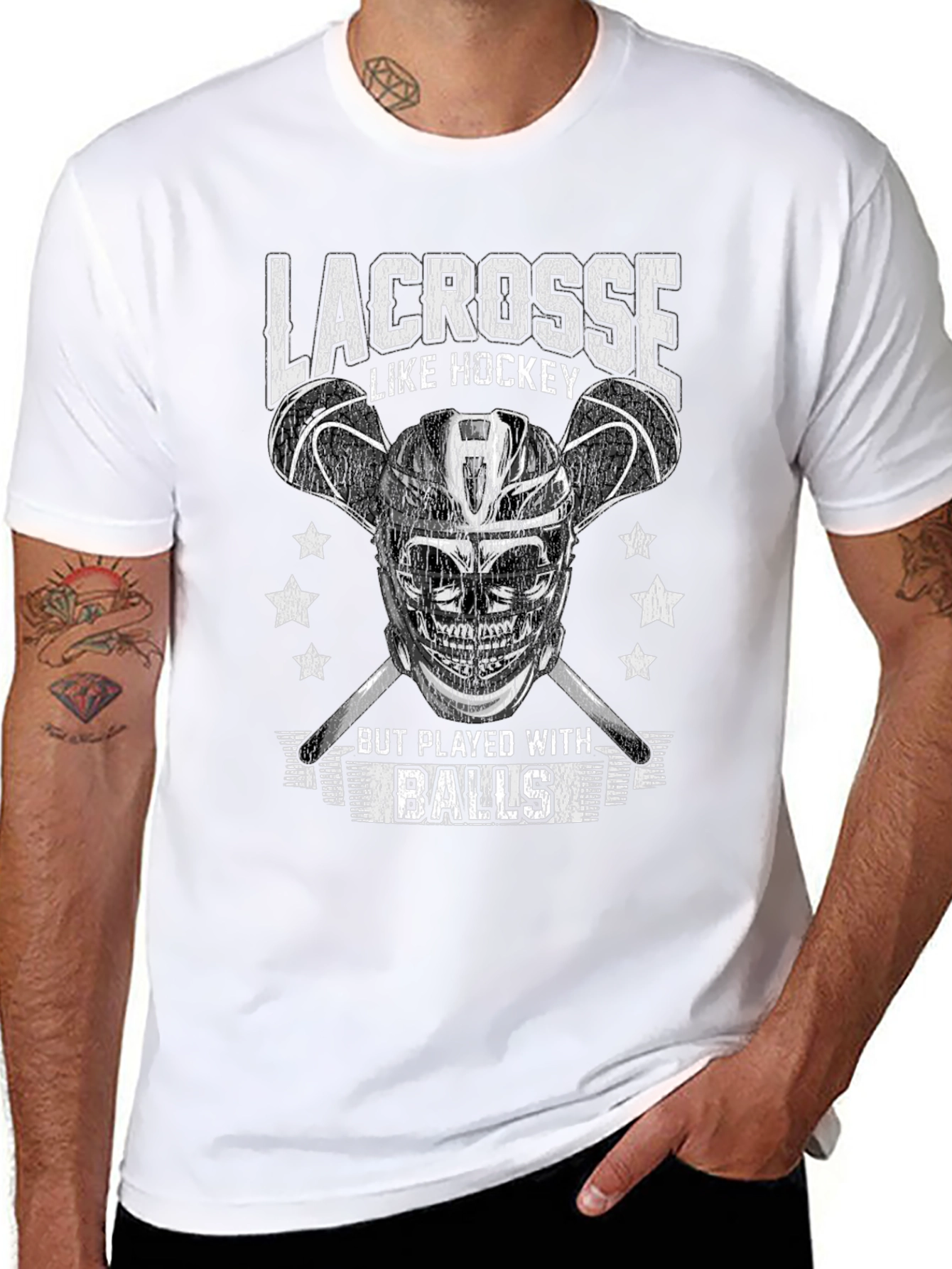 Lacrosse vs Hockey Funny T-Shirt