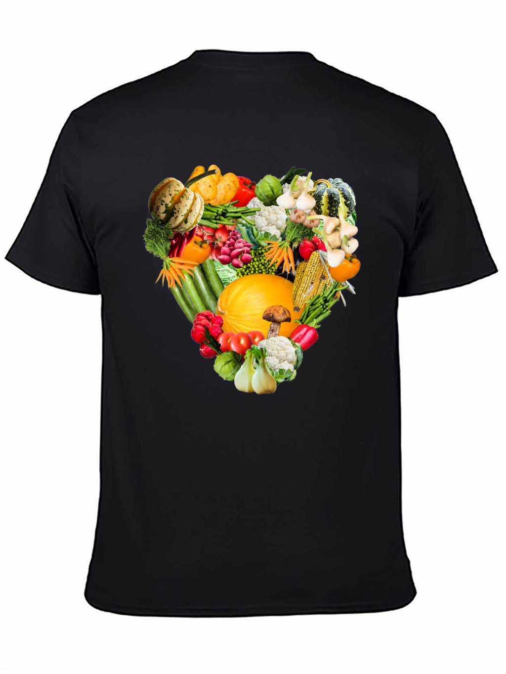 Vegetable Heart Graphic Tee - Eat Your Veggies!