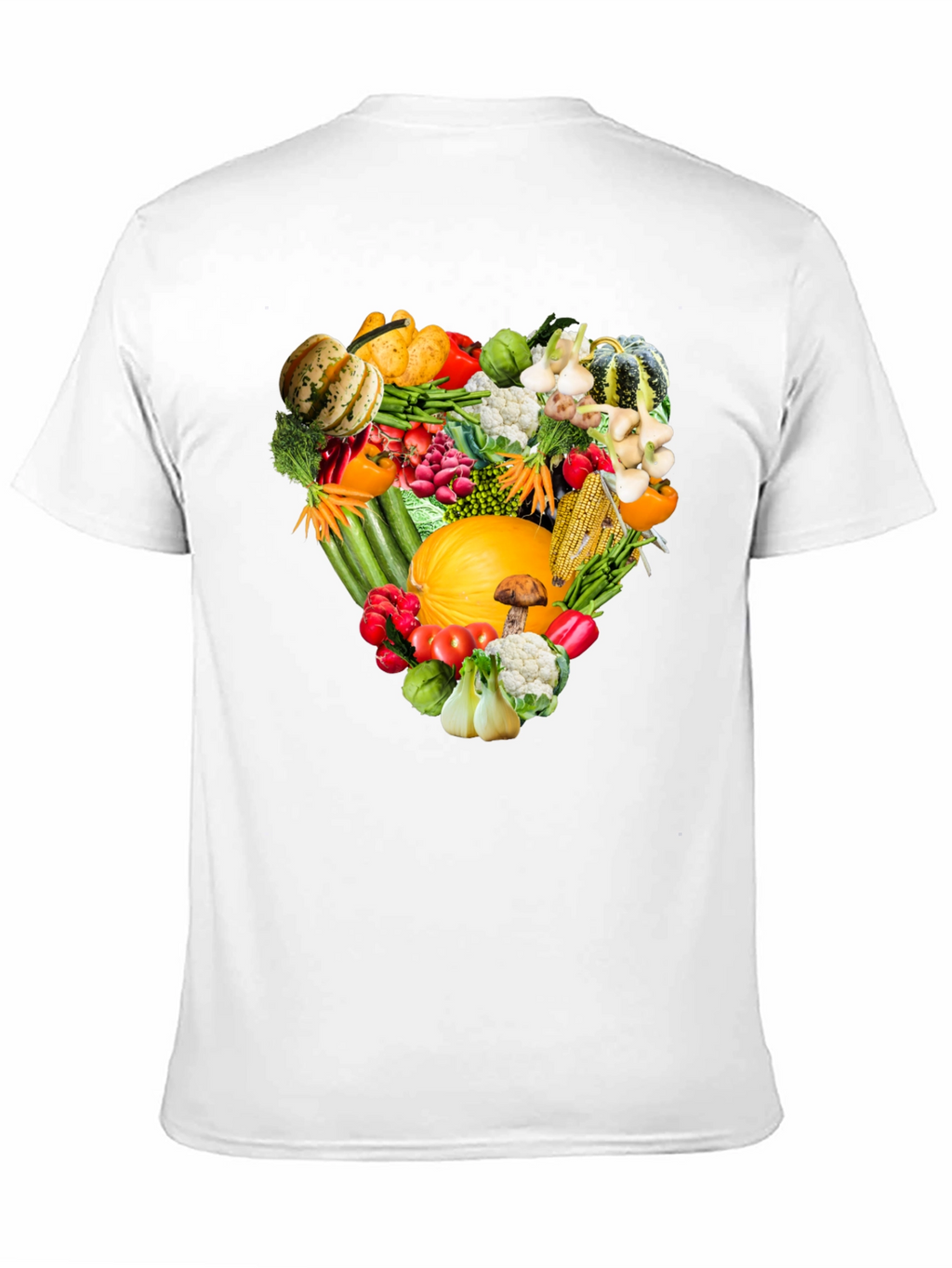 Vegetable Heart Graphic Tee - Eat Your Veggies!