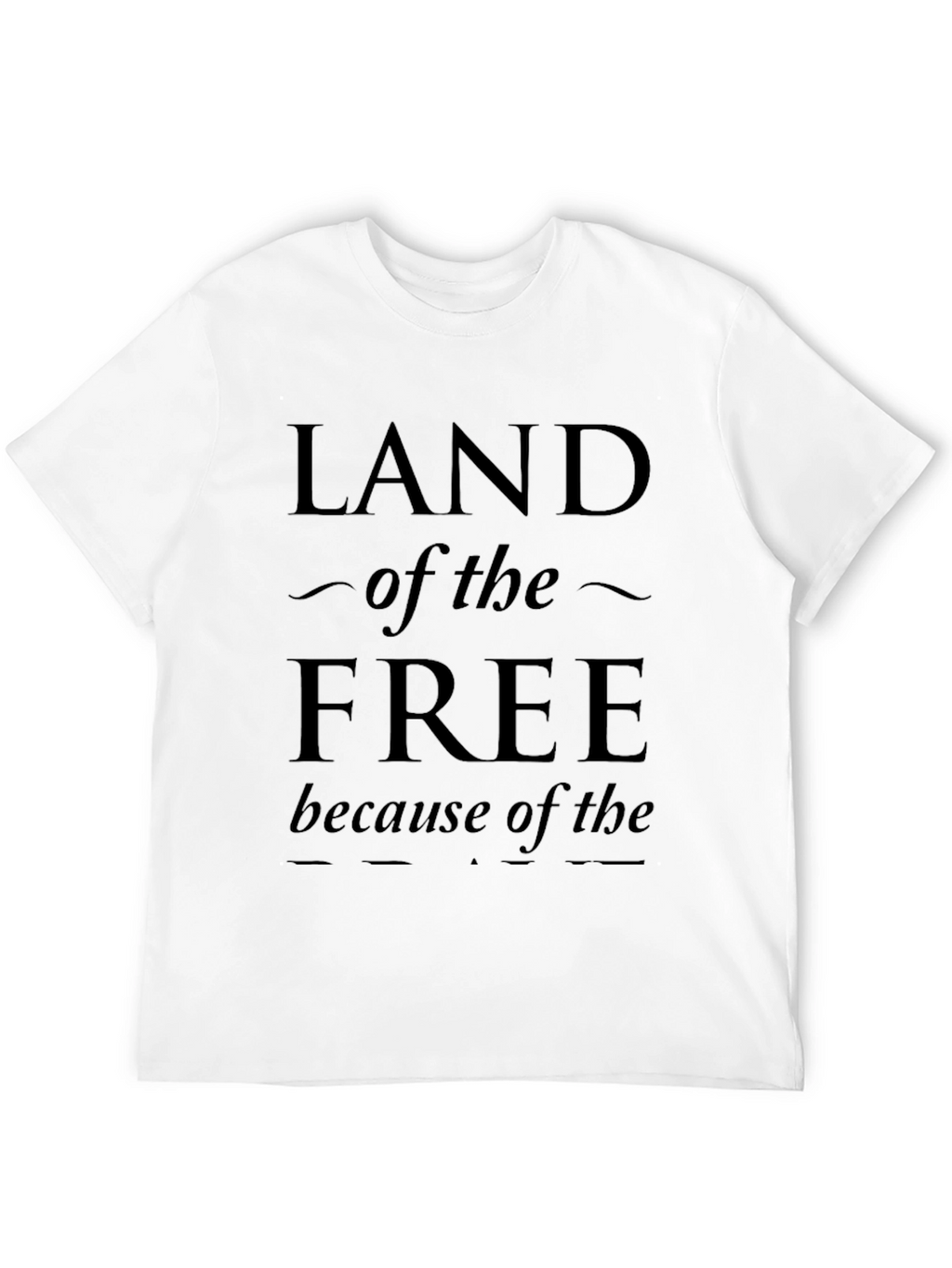 Land of the Free Graphic Print Tee