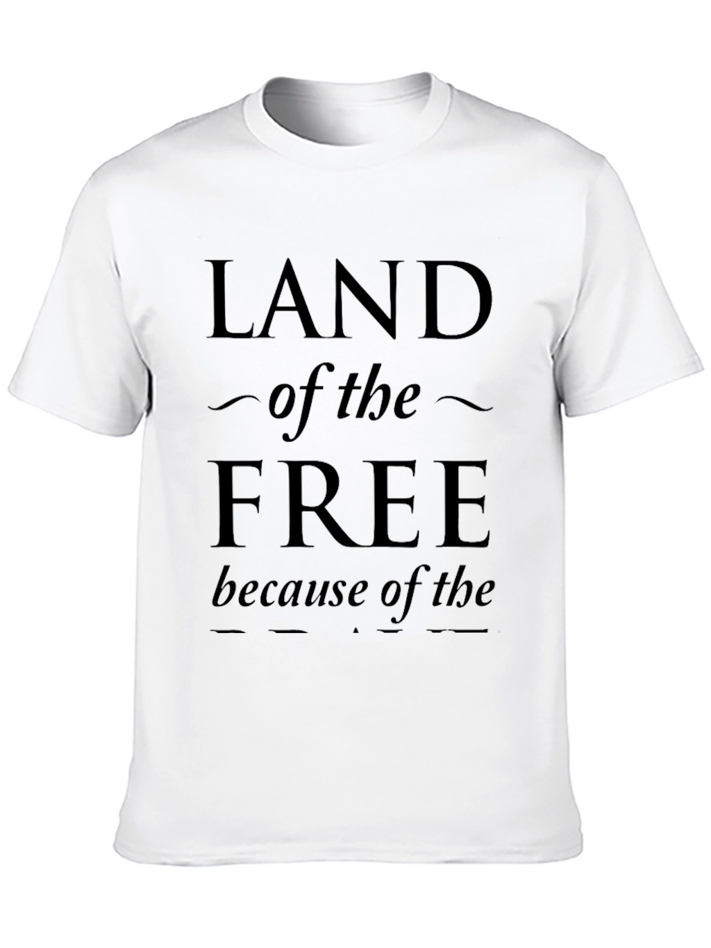 Land of the Free Graphic Print Tee
