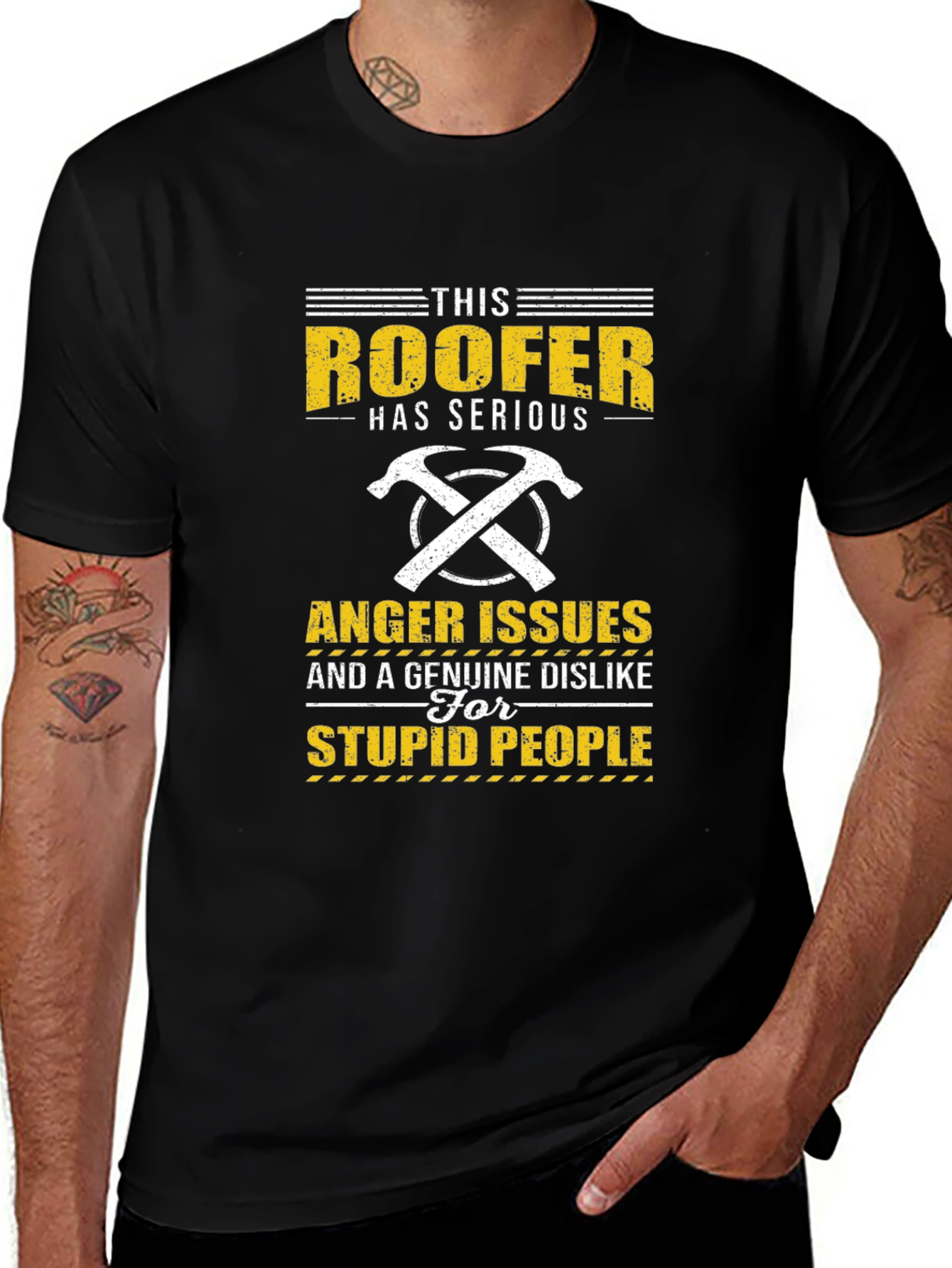 Roofer Anger Issues T-Shirt - Funny Job Pride Tee