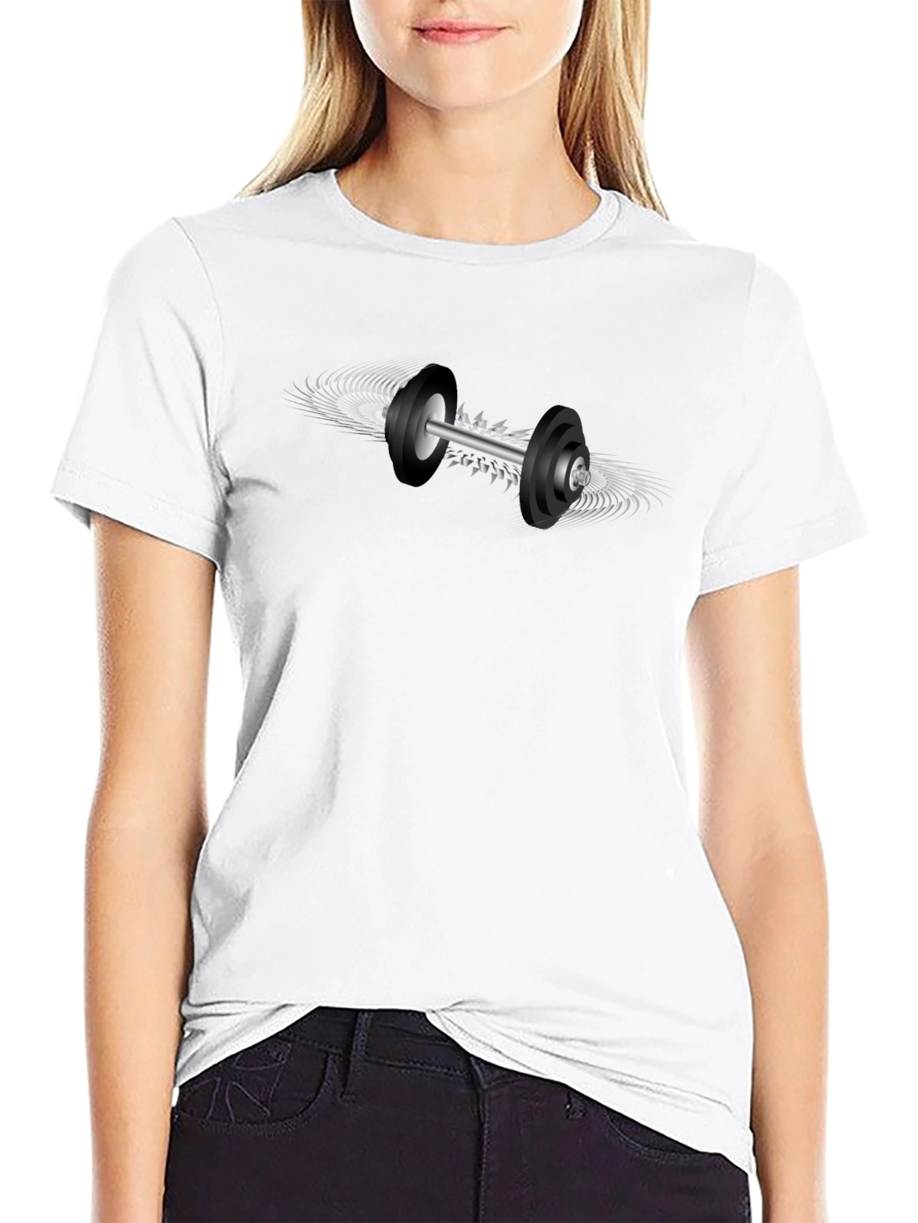 Spinning Dumbbell Graphic Tee