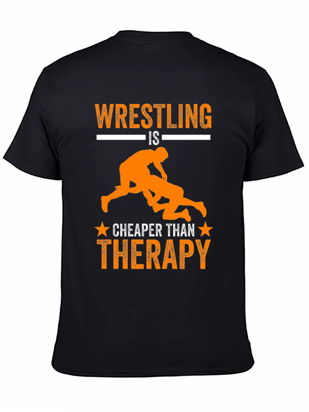 Wrestling is Cheaper Than Therapy Graphic Tee
