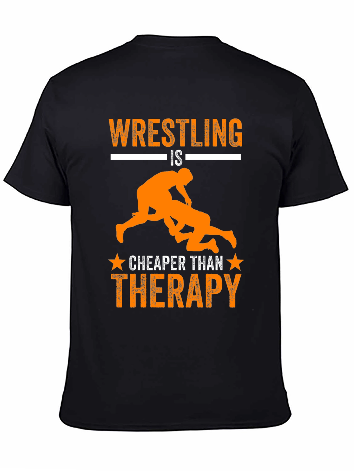 Wrestling is Cheaper Than Therapy Graphic Tee