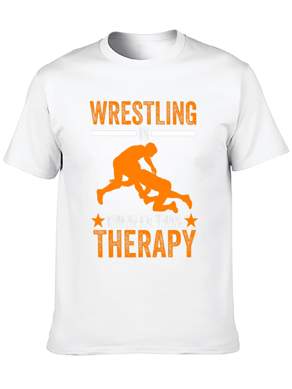 Wrestling is Cheaper Than Therapy Graphic Tee