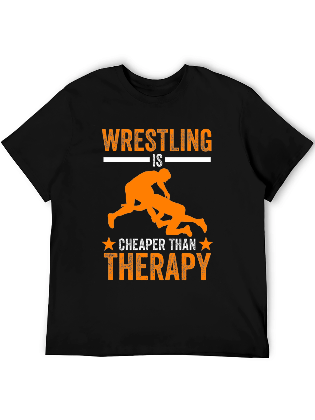 Wrestling is Cheaper Than Therapy Graphic Tee