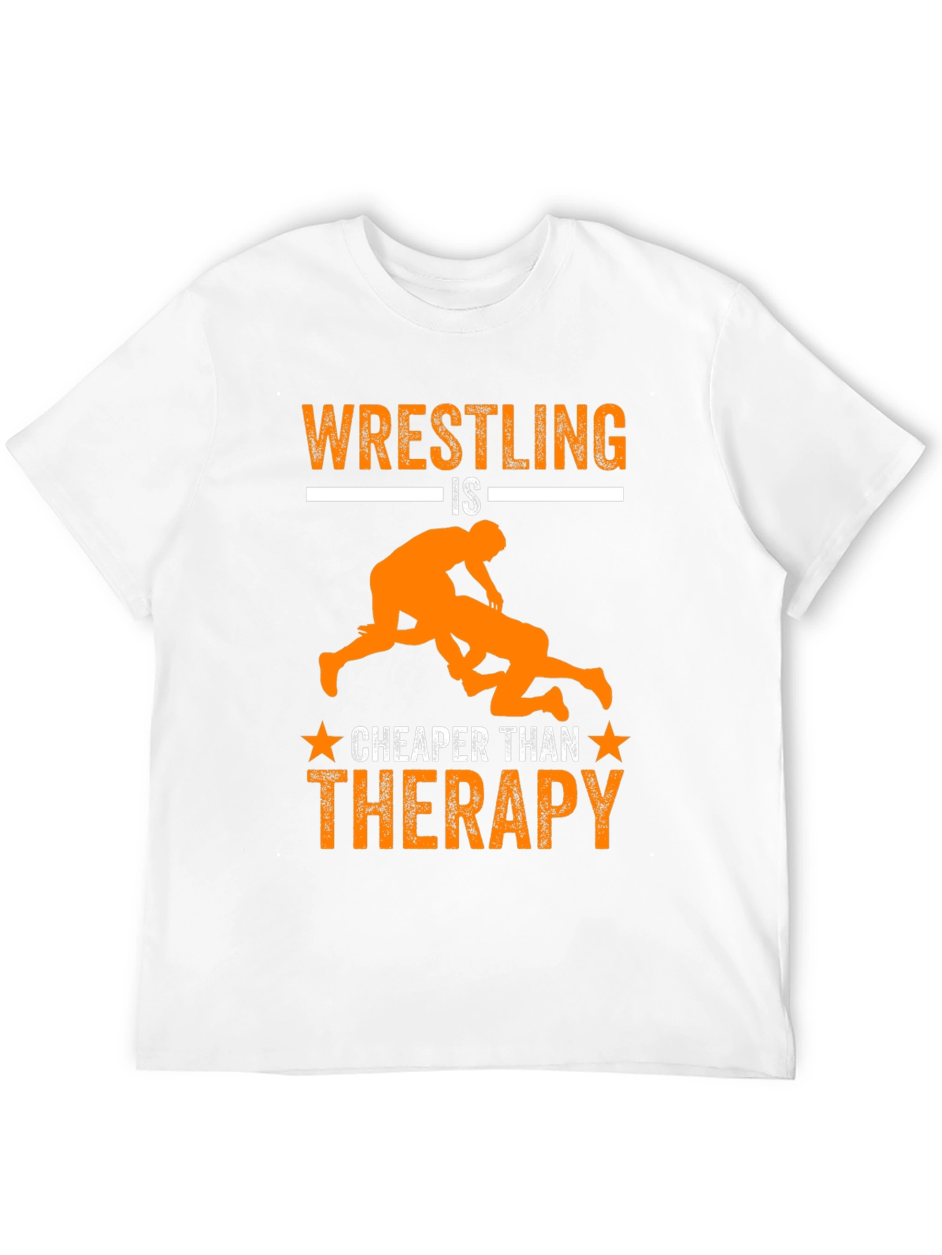 Wrestling is Cheaper Than Therapy Graphic Tee