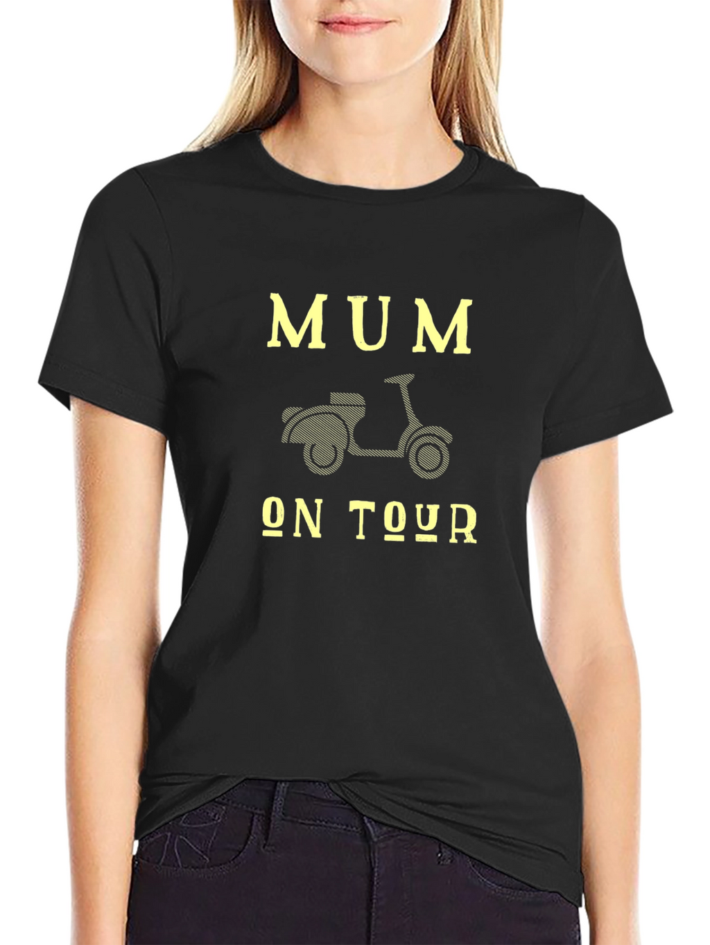 Mum On Tour T-Shirt Scooter Design