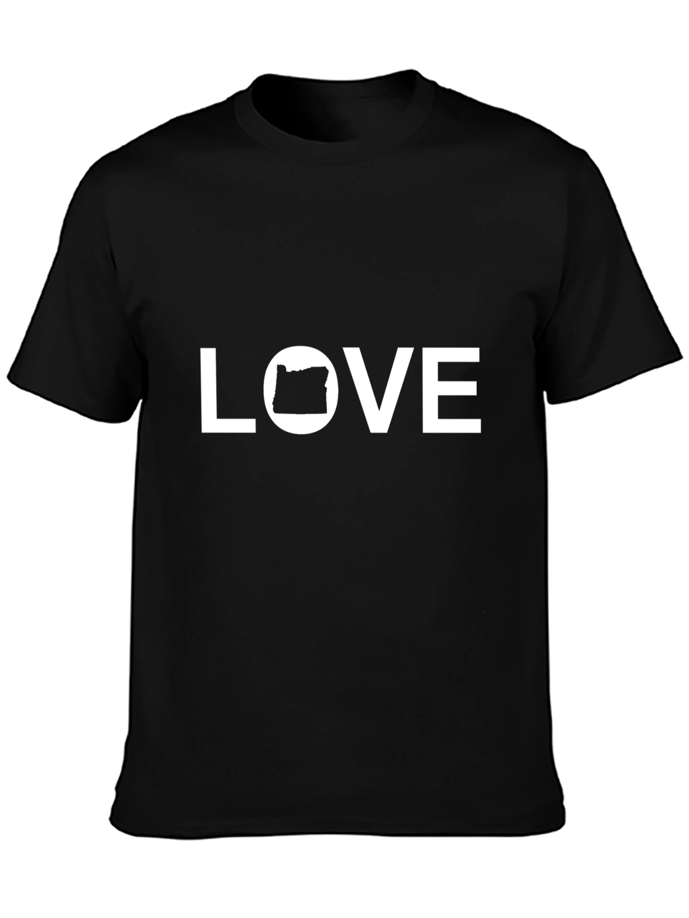 Oregon Love Black Graphic T-Shirt