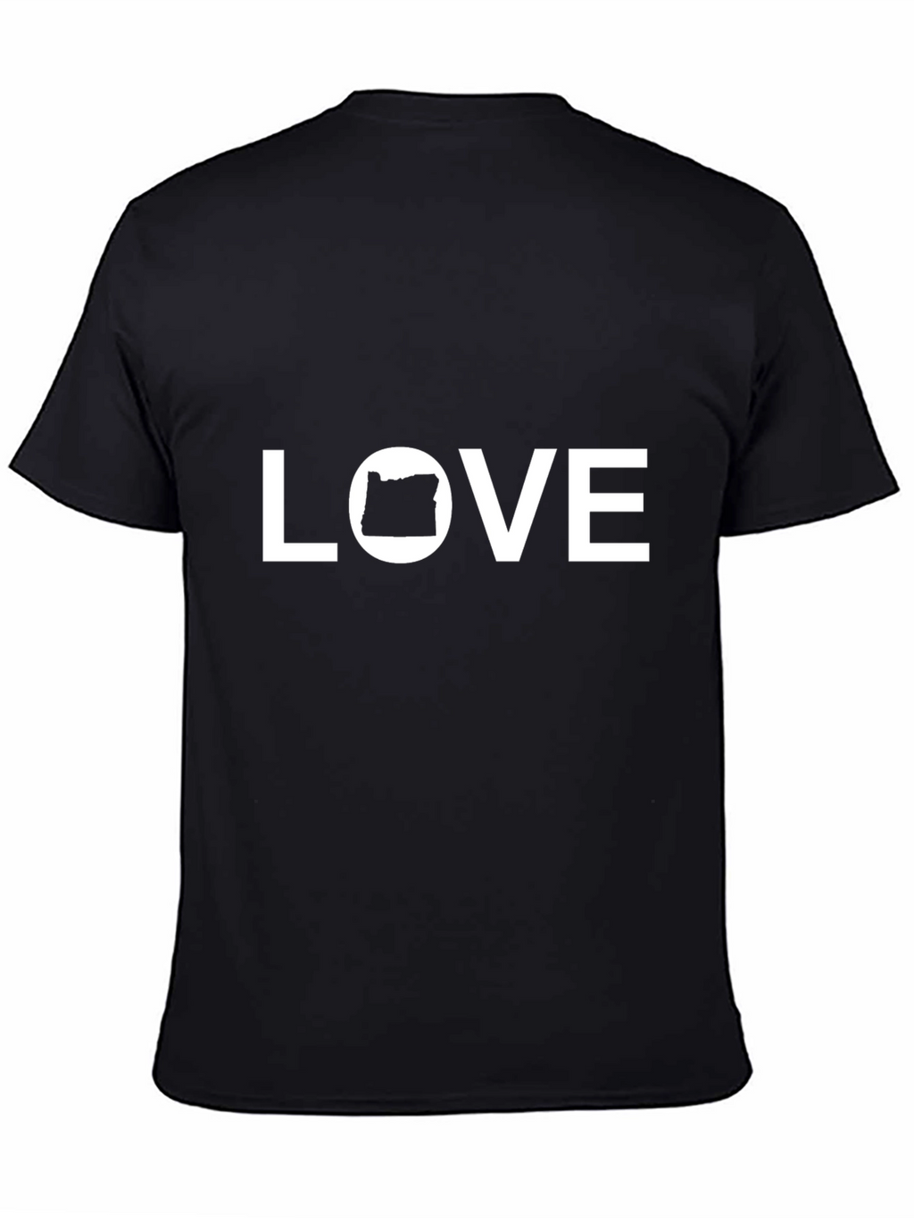 Oregon Love Black Graphic T-Shirt