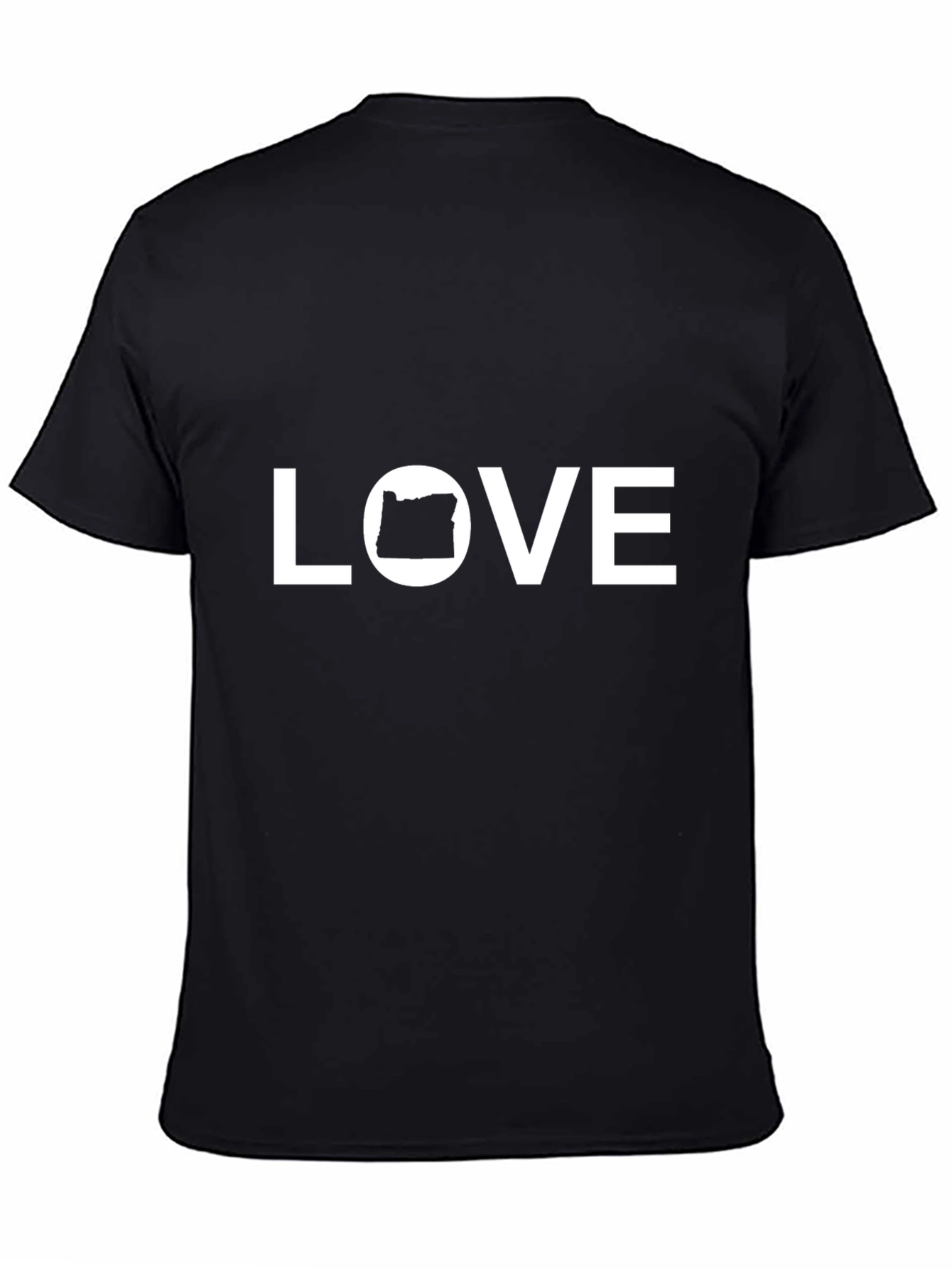 Oregon Love Black Graphic T-Shirt