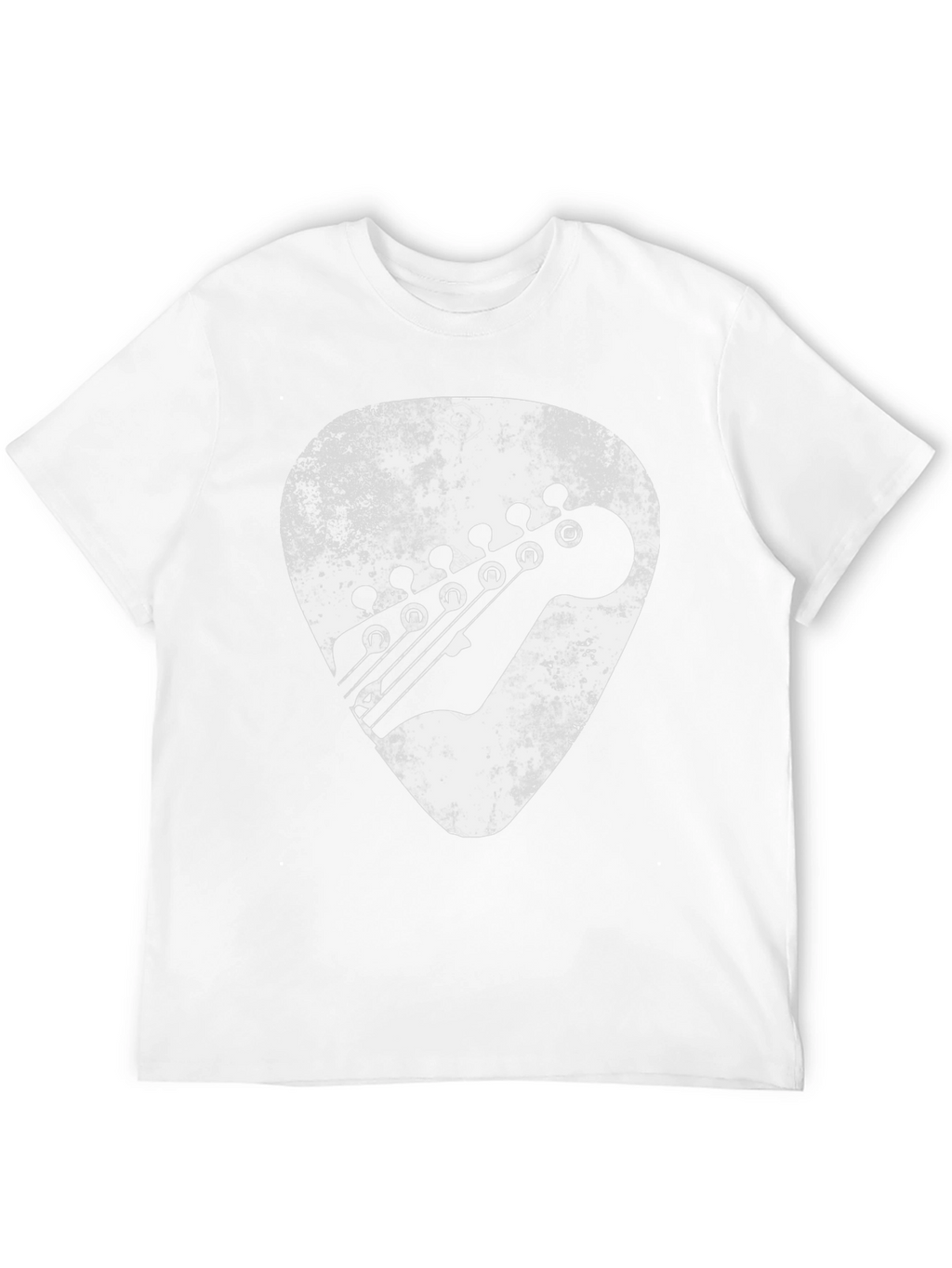 Guitar Pick Headstock Graphic Tee - Black