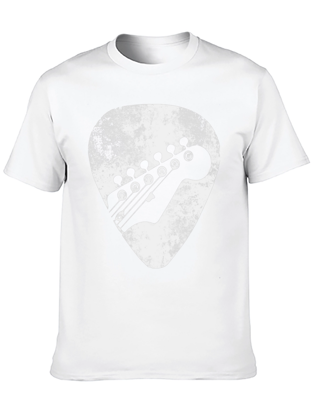 Guitar Pick Headstock Graphic Tee - Black