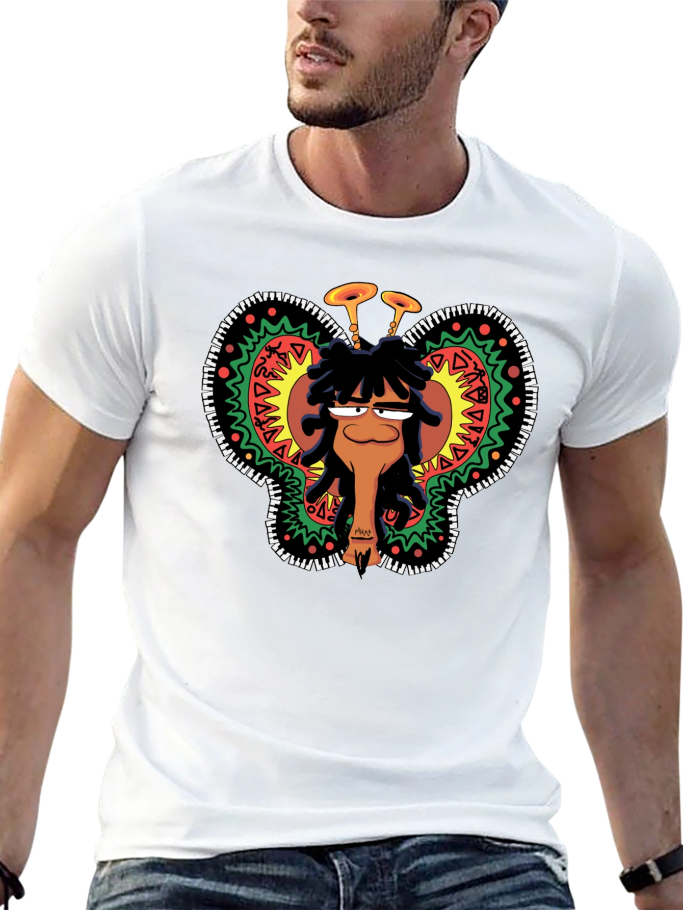 Funky Cartoon Graphic Tee