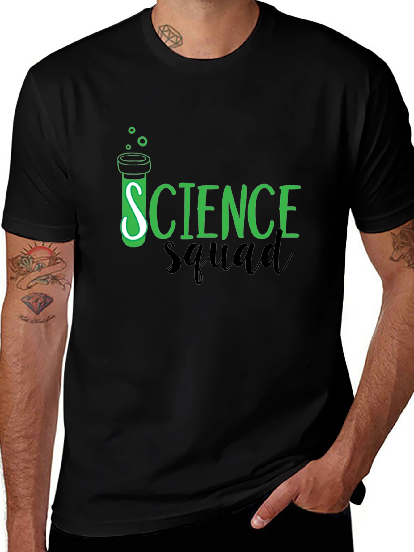 Science Squad T-Shirt - Black - Graphic Tee