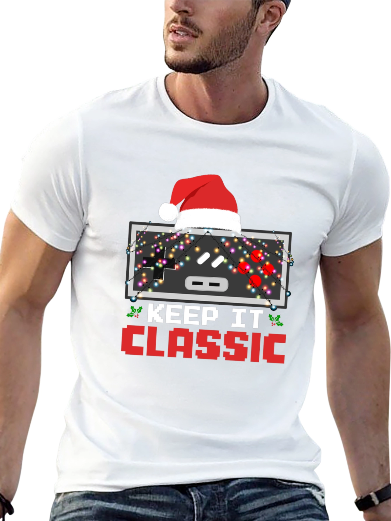 Keep It Classic Retro Santa Controller T-Shirt