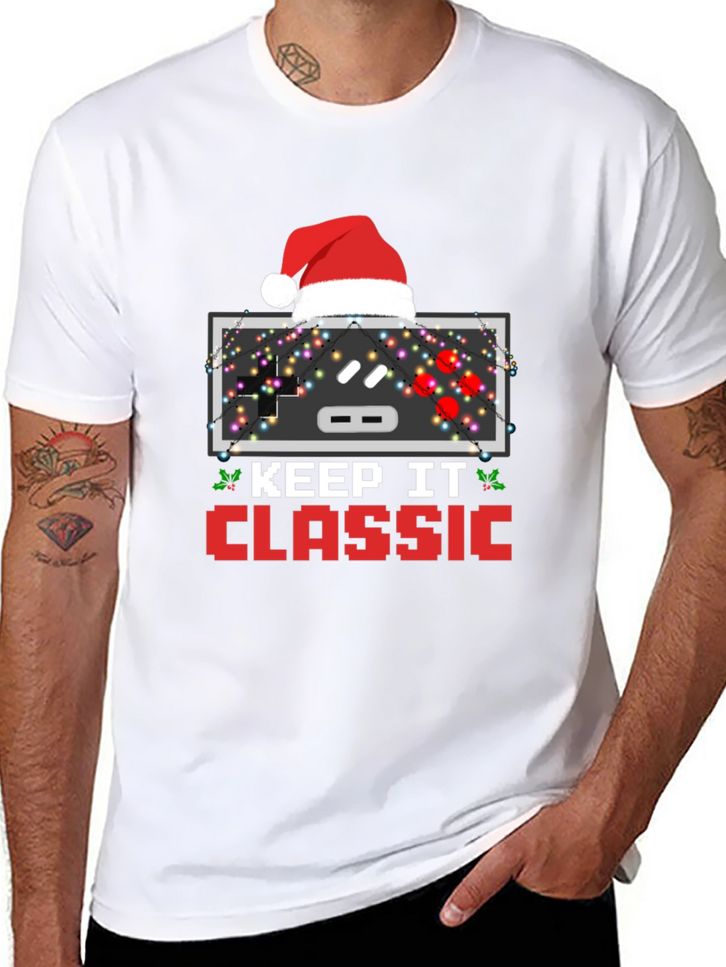 Keep It Classic Retro Santa Controller T-Shirt