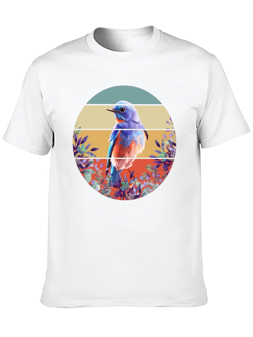 Bluebird Graphic Tee - Nature Inspired Design