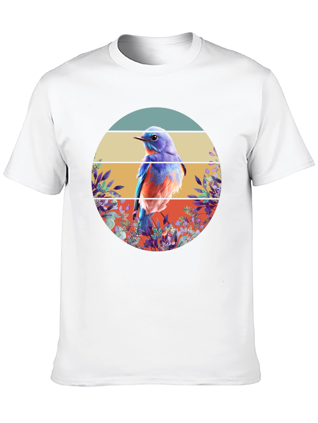 Bluebird Graphic Tee - Nature Inspired Design